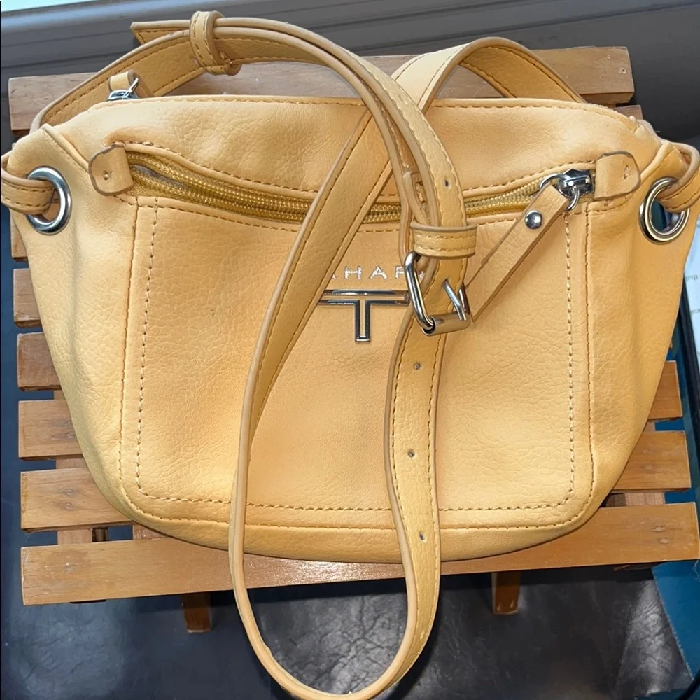Tahari Yellow Crossbody Fanny Pack Belt Bag‎
